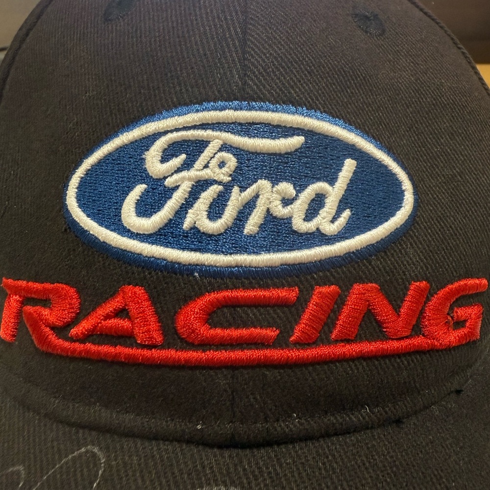 Signed Ford Racing Hat - image 3